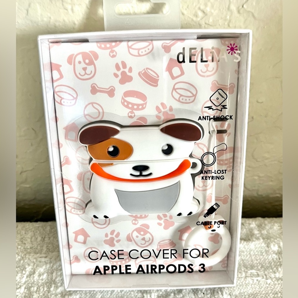 Delia’s Apple Case Cover Doggie Design For AirPods 3